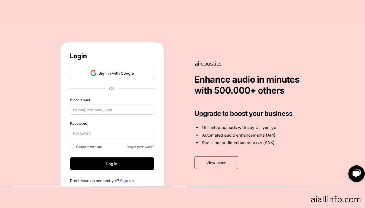 Coustics AI Login 