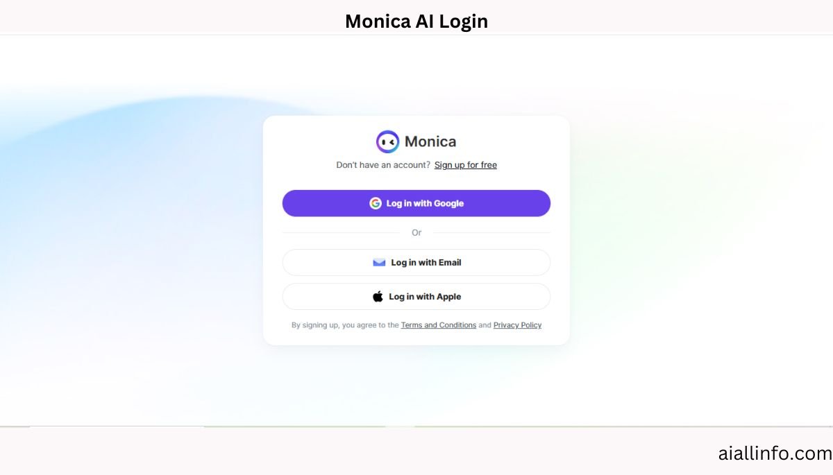 monica ai login