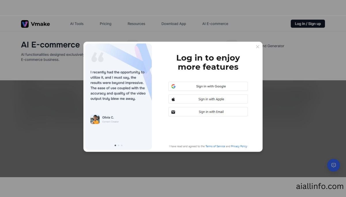 Vmake AI Login